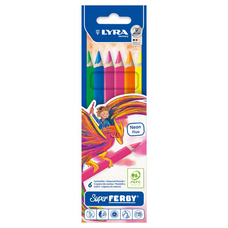 LYRA  - Super Ferby, 6 Stk. — neon sortiert