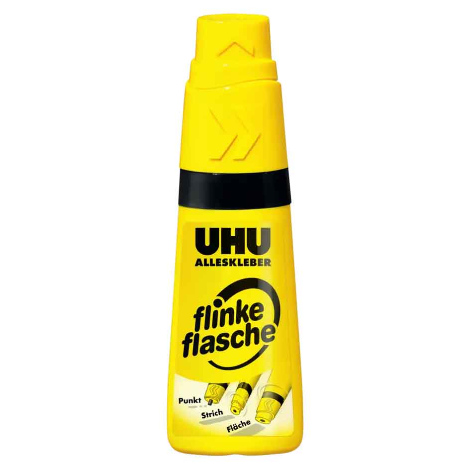 UHU Flinke Flasche, 35 g - mit Lösungsmittel