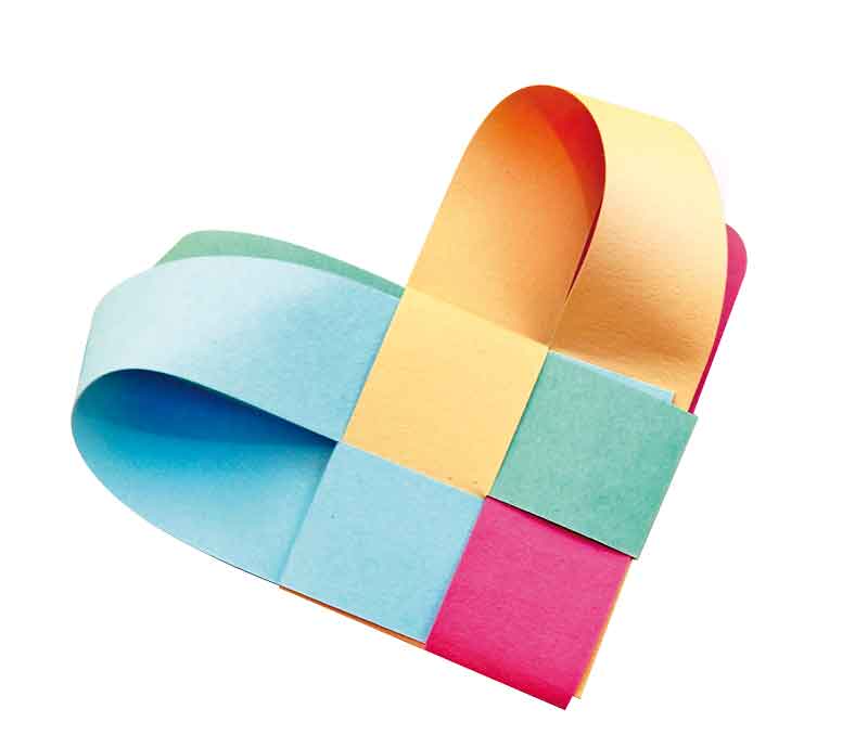 Flechtstreifen 50 x 1,5 cm / 200 Stk — pastell