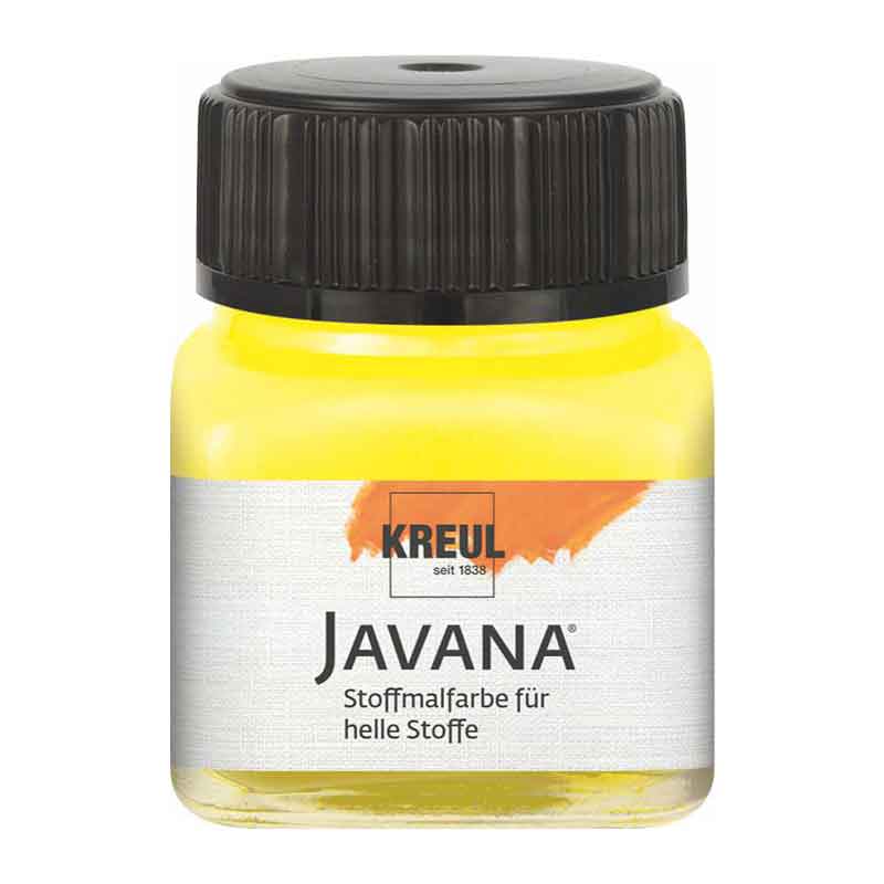 KREUL Javana Stoffmalfarbe, 20 ml - citron