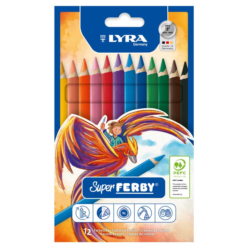 LYRA  - Super Ferby, 12 Stk. — farbig sortiert