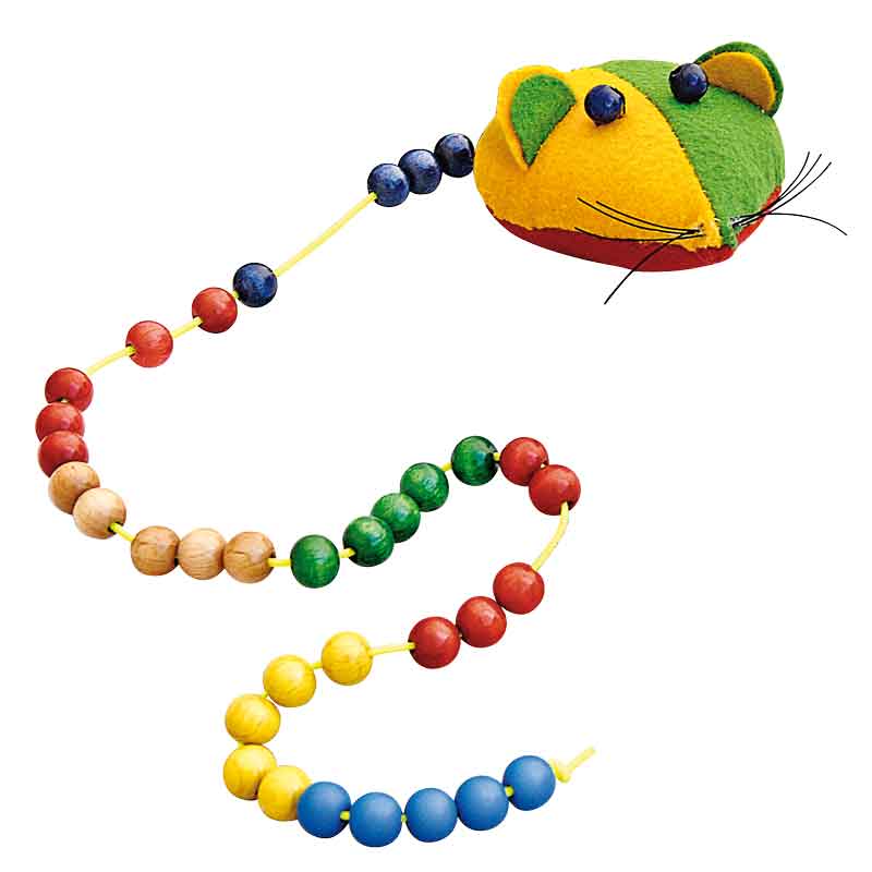 Holzkugelperlen, 14 mm / 18 Stk. - weiß