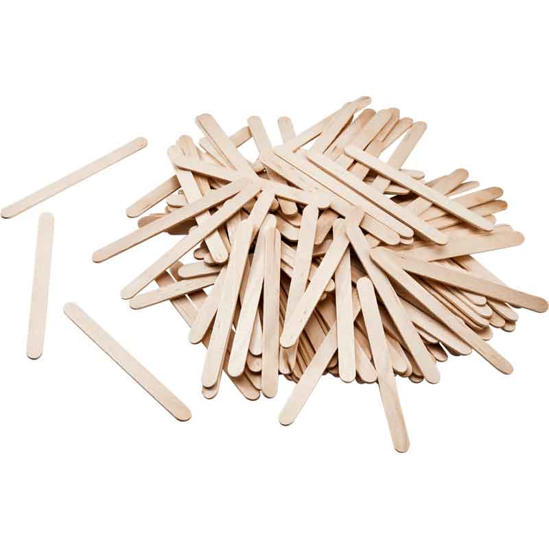 Holzstäbchen, 500 Stk. — natur