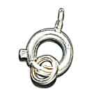 Ringverschlüsse 6 mm / 10 Stk. — platinfarben