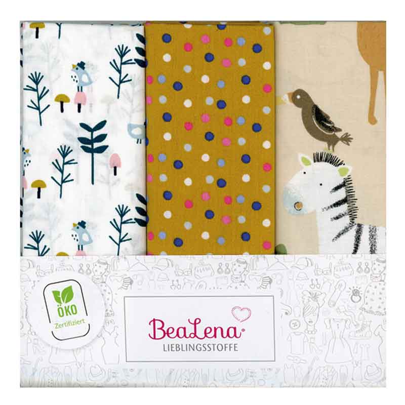 Baumwoll Stoff - Set, 3 Stk. — Pirat / Auto