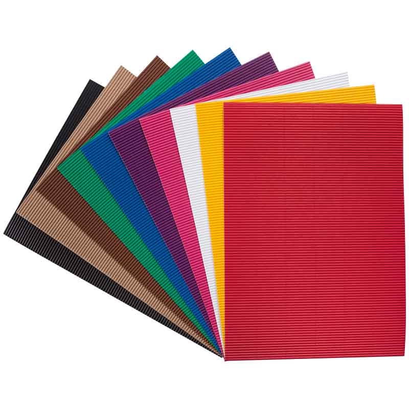 Micro-Wellpappe, 25 x 35 cm — sortiert