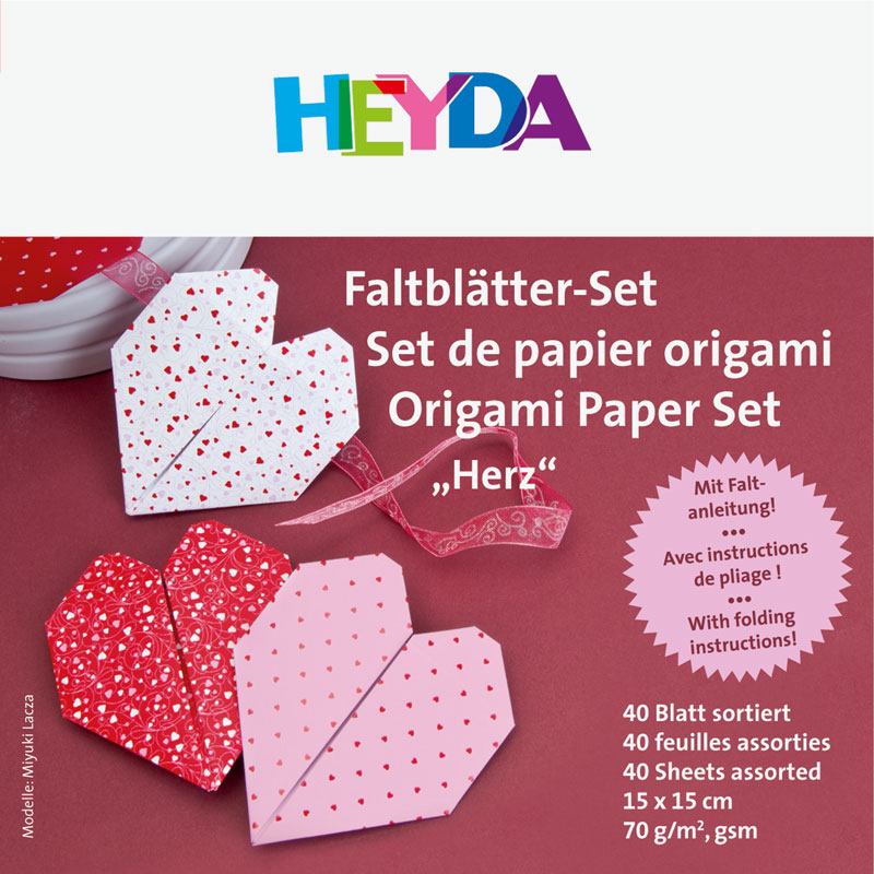 Origami Faltblätter - Set — Herzen