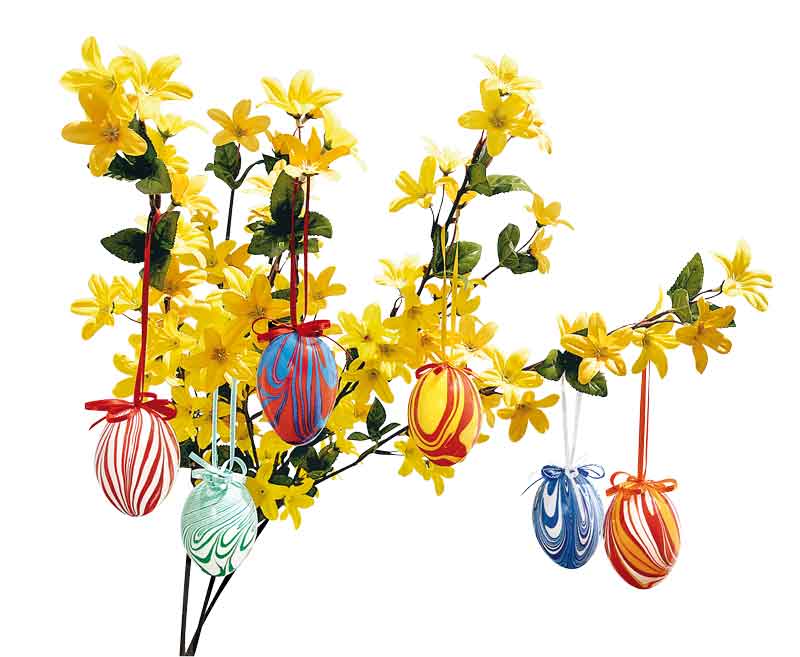 Kunststoff - Eier 60 mm, 25 Stk. — weiß