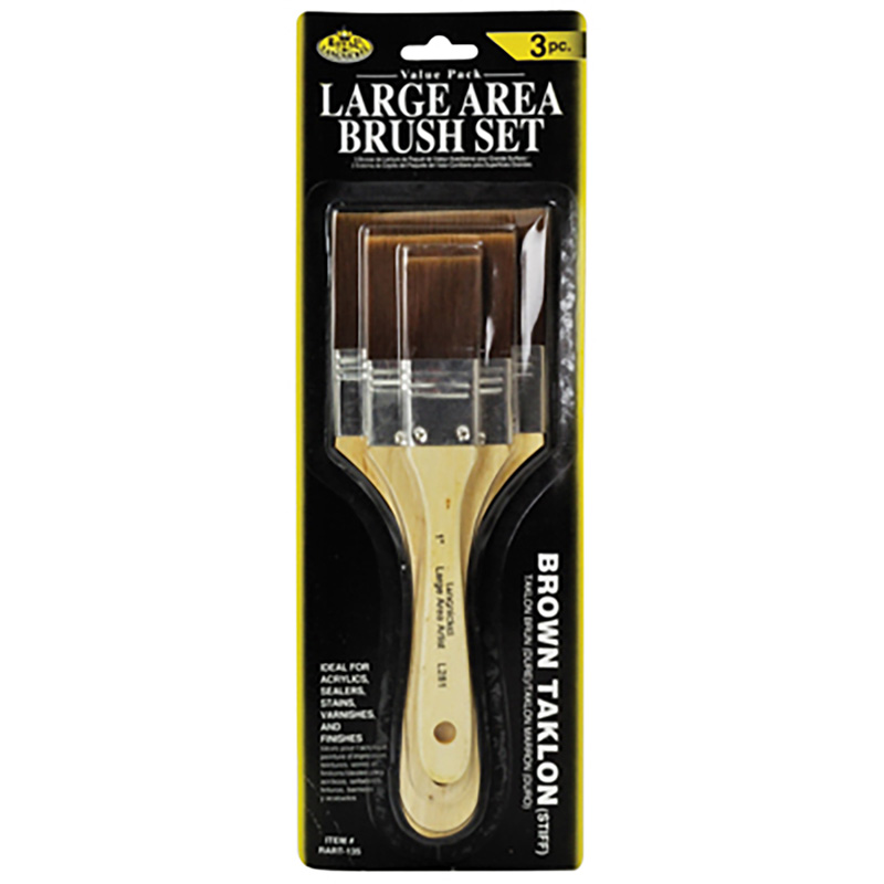 Grundierpinsel - Set, 3 Stk. — starke Synthetikfasern