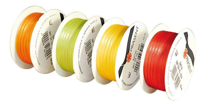 Satinband 3 mm / 10 m — creme