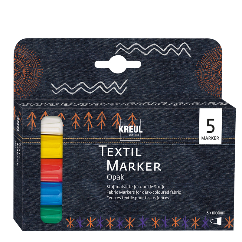 Kreul Textil Marker Set — dunkel