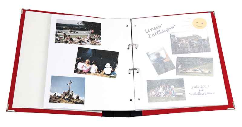 Fotokarton - Einlagen, 10 Blatt - weiß